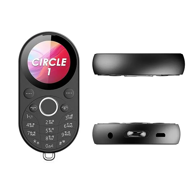 Circle 1 | Unique Design with Round Screen Mobile Phone | 500mAh Battery