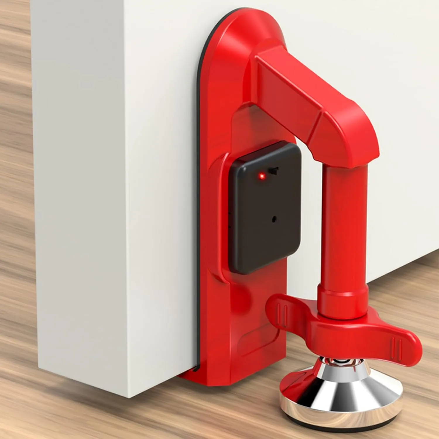 Portable Alarm Door Stoppers for Bottom of Door Security.Door Lock for Travel Anti Theft Door Blocker,Hotel Room Apartment and Home Safety - Sleep with Peace of Mind.